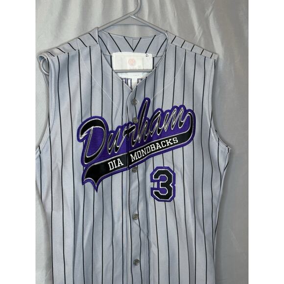Durham DiaMondbacks Melchoirre 3 Pinstripe Vest Sz S Gray Don Teamwork Athletic - Picture 2 of 4